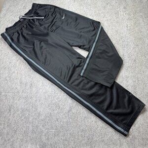 Nike Track Pants Men L Black Gray 31" Epic Knit Training 480238 Lightweight